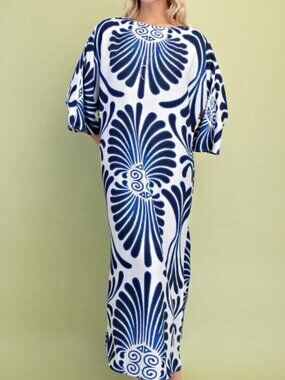 Gigio Bold Print Kaftan Dress